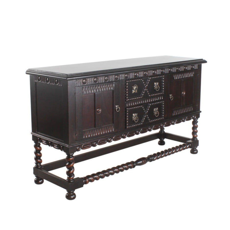 Dining Room Sideboard Table Black Espresso Buffet Mission-Sideboards-Peninsula Home-LOOMLAN