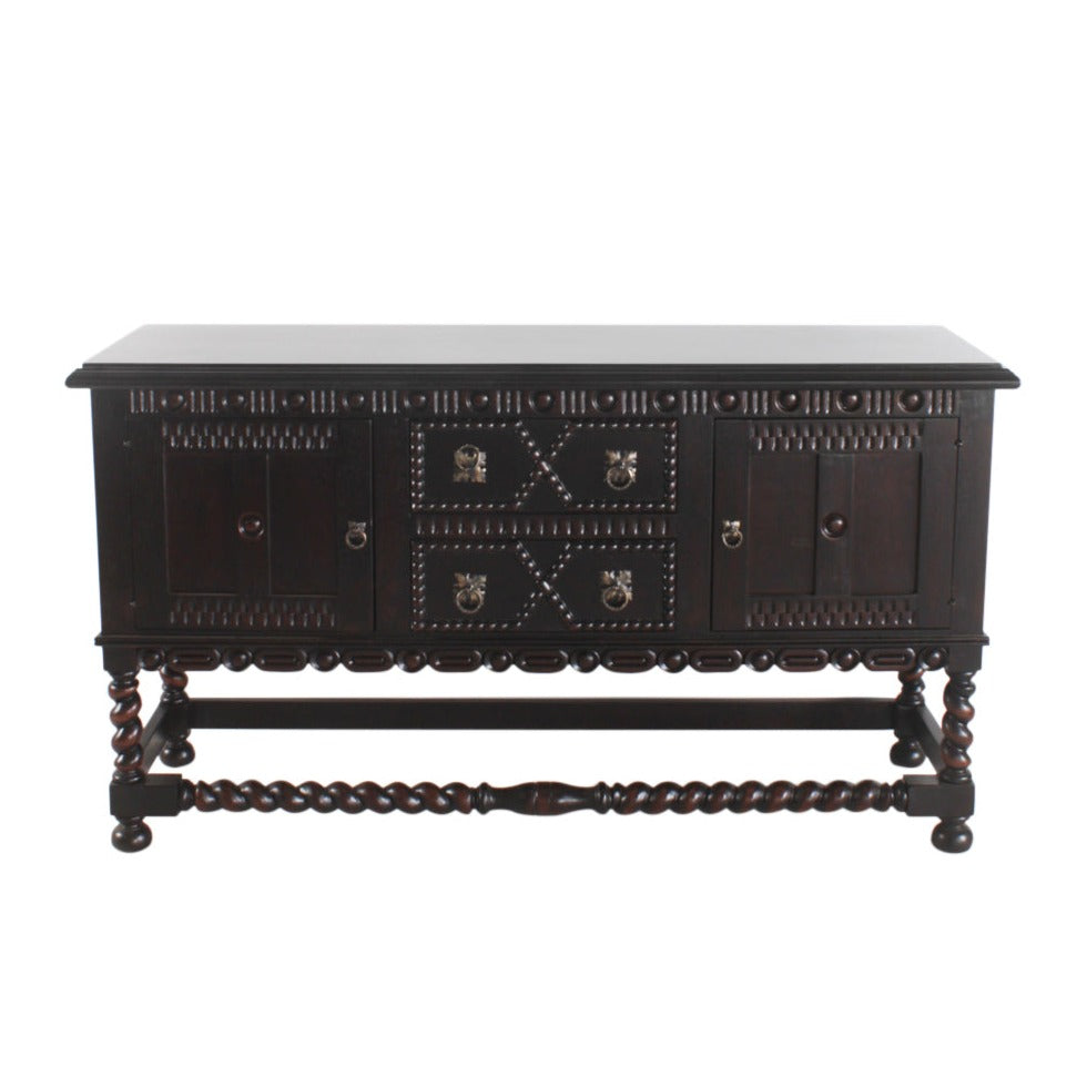 Dining Room Sideboard Table Black Espresso Buffet Mission-Sideboards-Peninsula Home-LOOMLAN