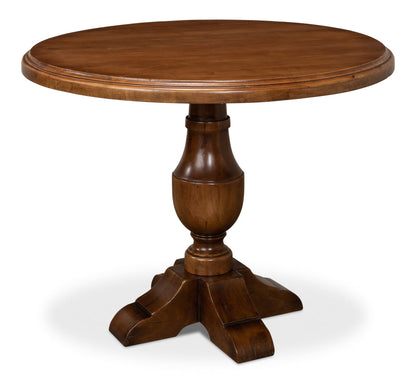 Dinner With Friends Round Dining Table-Dining Tables-Sarreid-LOOMLAN