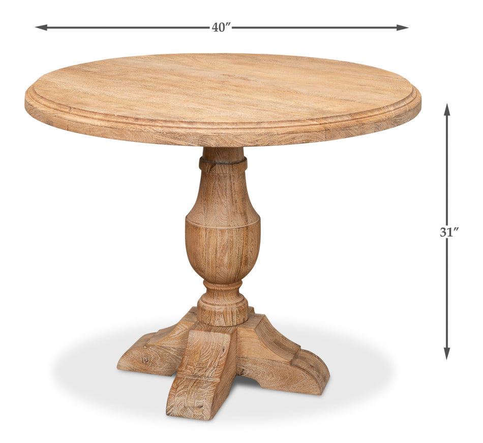 Dinner With Friends Round Dining Table Sedona-Dining Tables-Sarreid-LOOMLAN