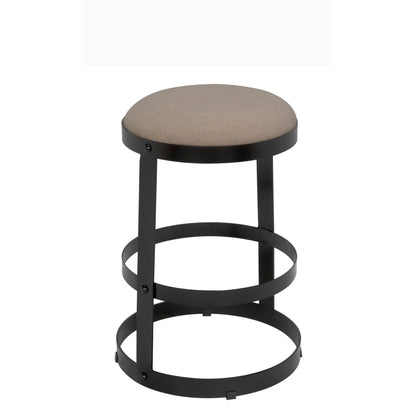 Dior Black Steel Counter Stool-Counter Stools-Noir-Sideboards and Things