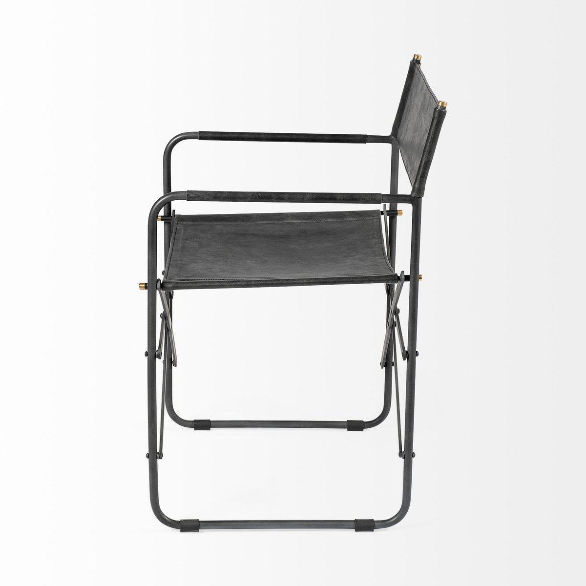 Mercana Direttore Black Leather Dining Chair 2PC