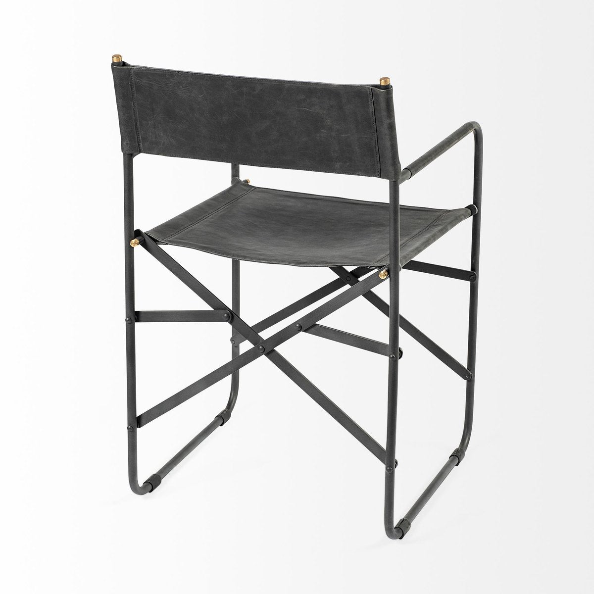 Mercana Direttore Black Leather Dining Chair 2PC