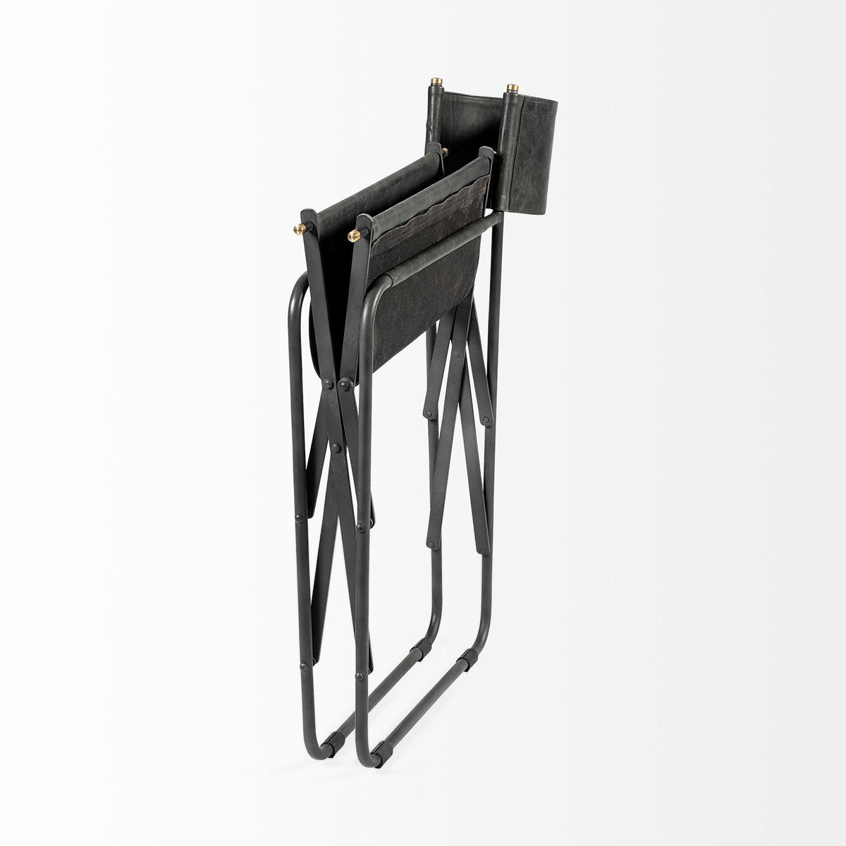 Mercana Direttore Black Leather Dining Chair 2PC