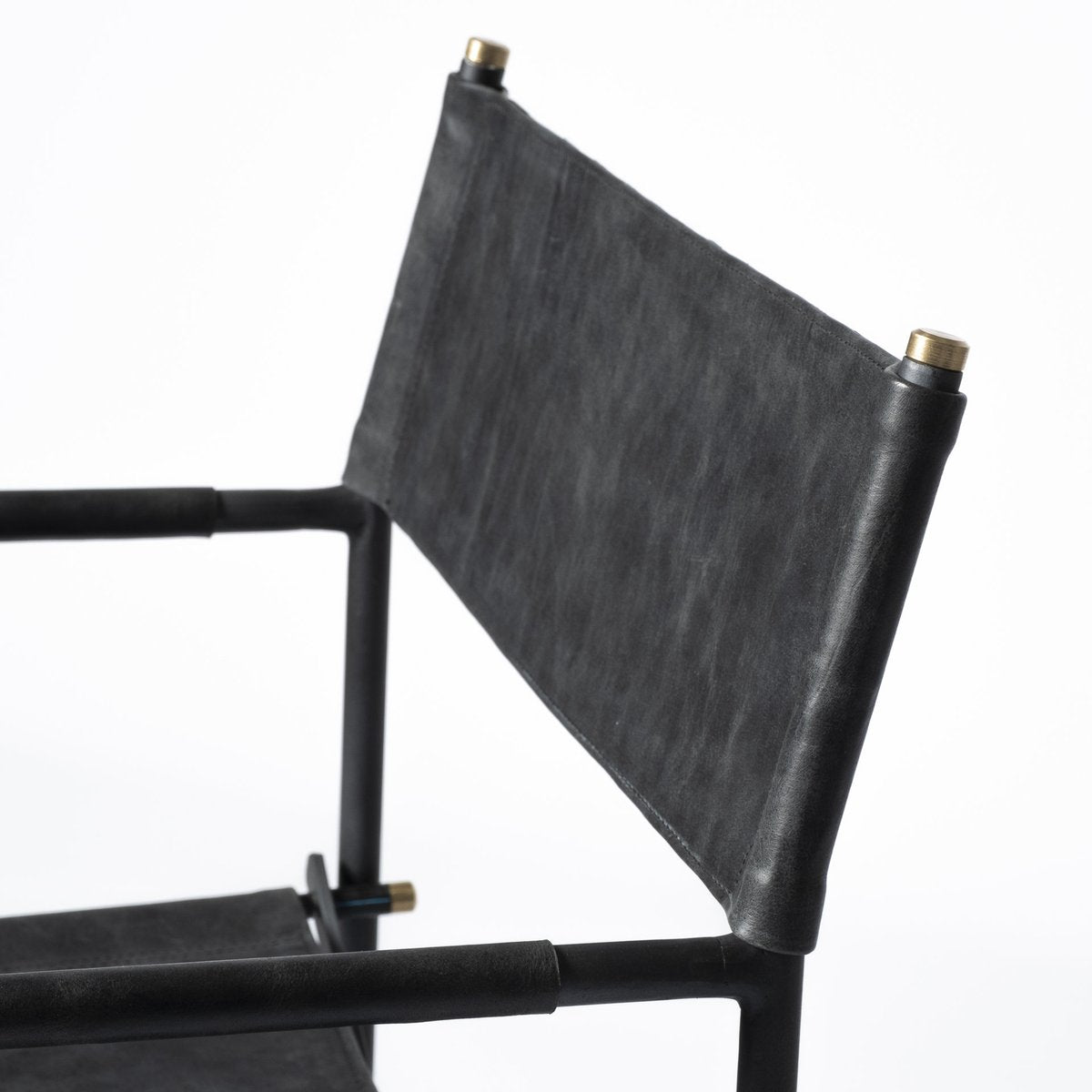 Mercana Direttore Black Leather Dining Chair 2PC