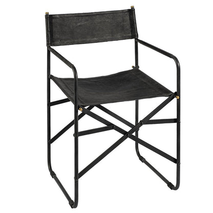Mercana Direttore Black Leather Dining Chair 2PC