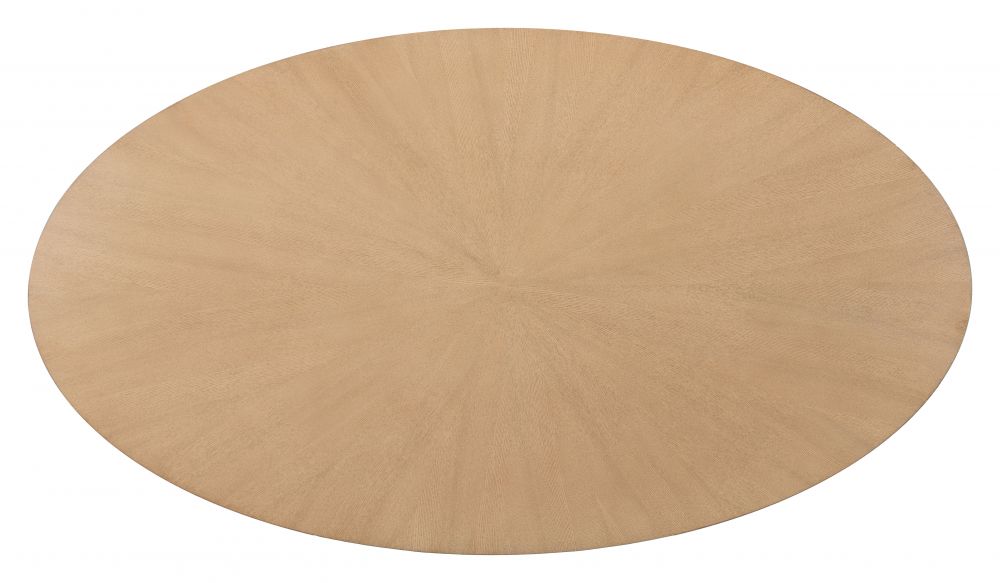 Zuo Modern Disque Natural Wooden Oval Dining Table