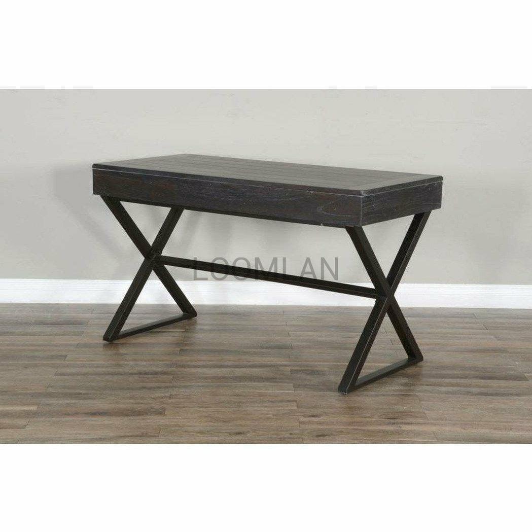 Distressed Black Writing Desk Center Drawer Home Office Home Office Desks Sideboards and Things By Sunny D