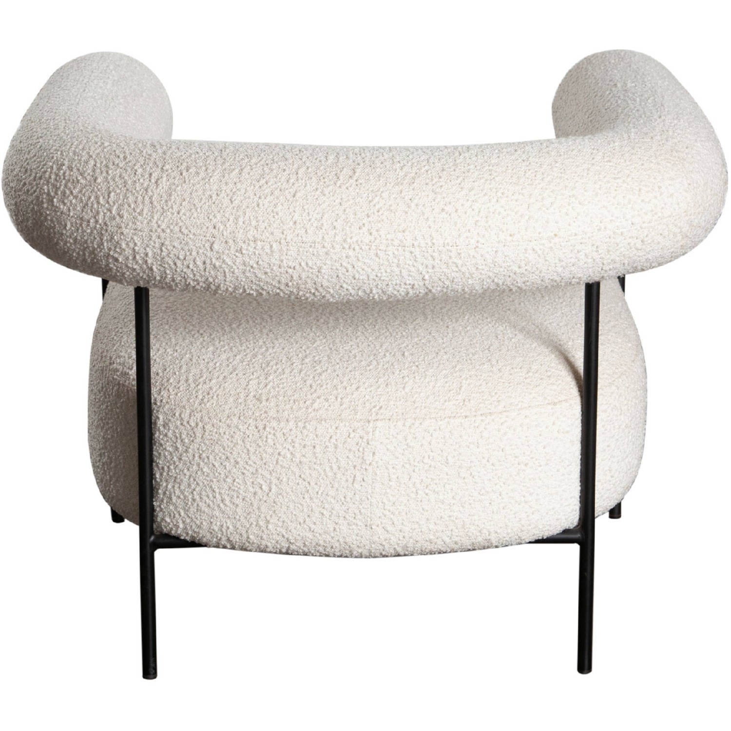 District Accent Chair in Ivory Boucle Fabric-Club Chairs-Diamond Sofa-Sideboards and Things 