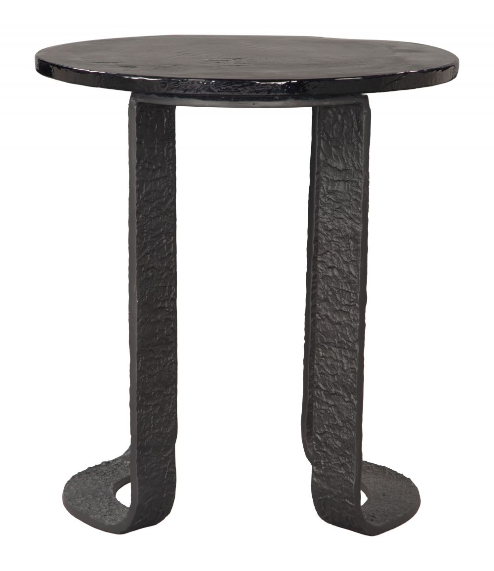 Zuo Modern Divin Aluminum Frame Black Side Table