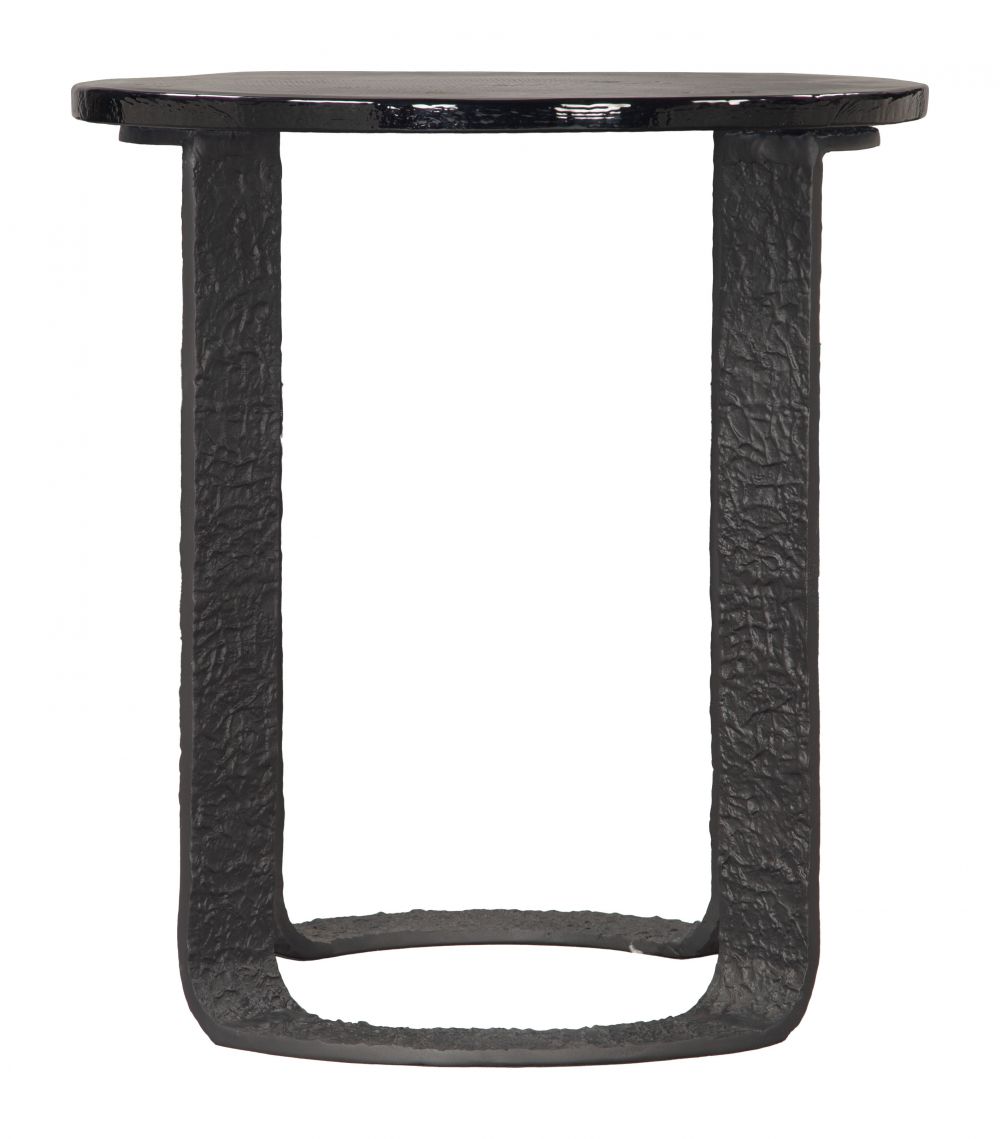 Zuo Modern Divin Aluminum Frame Black Side Table