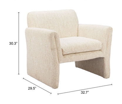 Zuo Modern Dobra Textured Fabric Club Chair