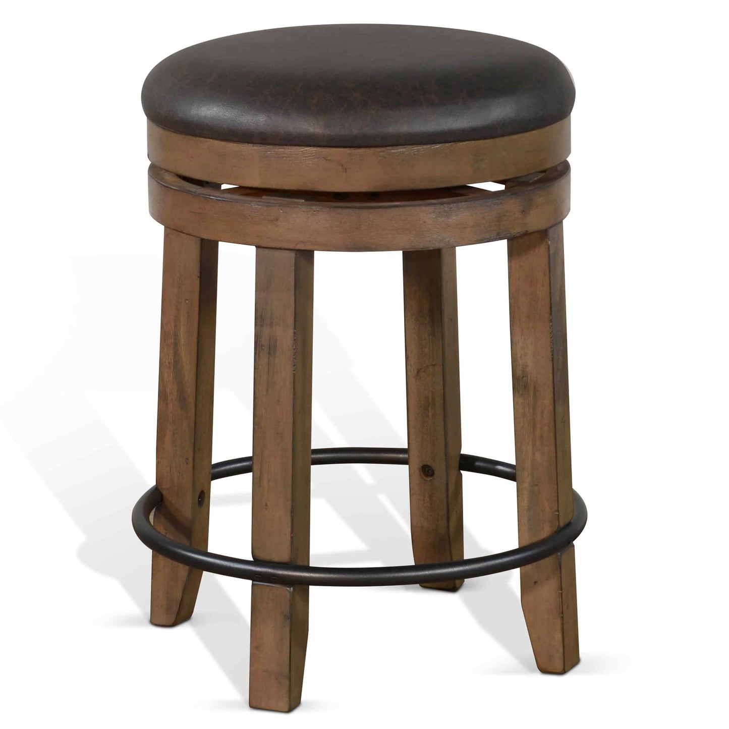 Sunny D Doe Valley Swivel Counter Stool 2PC