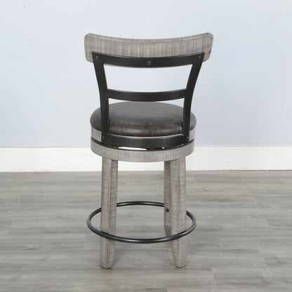 Sunny D Doe Valley With Back Counter Stool 2PC