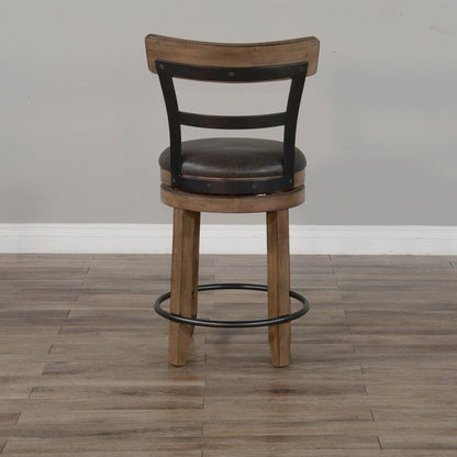 Sunny D Doe Valley With Back Counter Stool 2PC