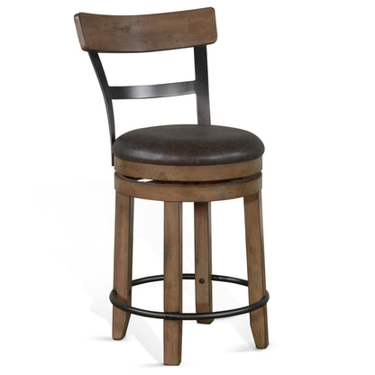 Sunny D Doe Valley With Back Counter Stool 2PC