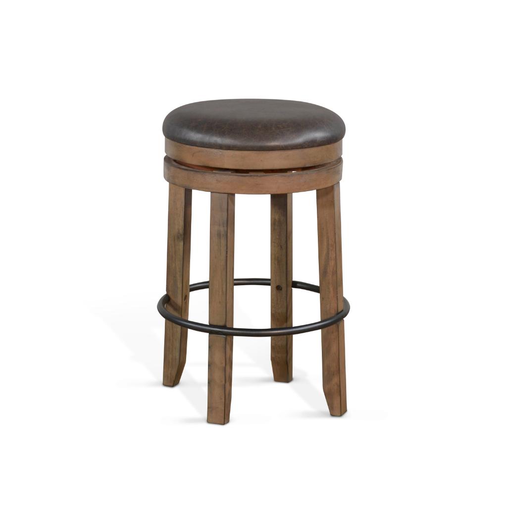 Sunny D Doe Valley Wooden Bar Table with Swivel Barstool