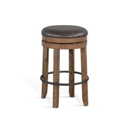Sunny D Doe Valley Wooden Bar Table with Swivel Barstool