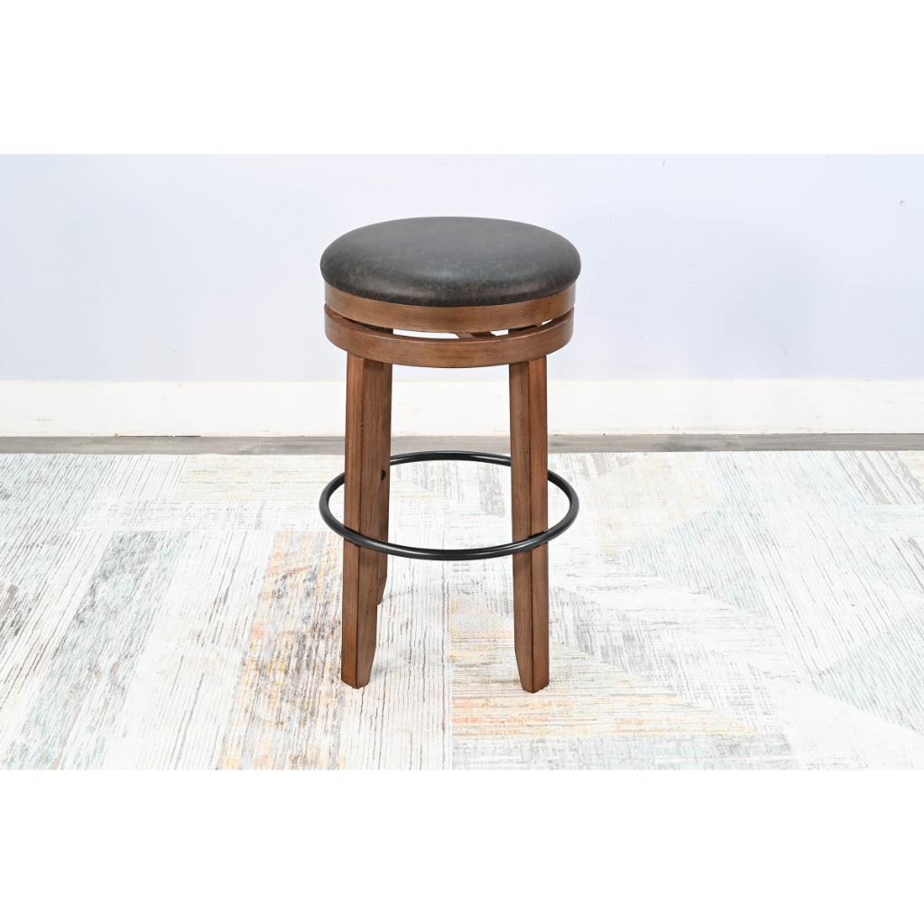 Sunny D Doe Valley Wooden Bar Table with Swivel Barstool