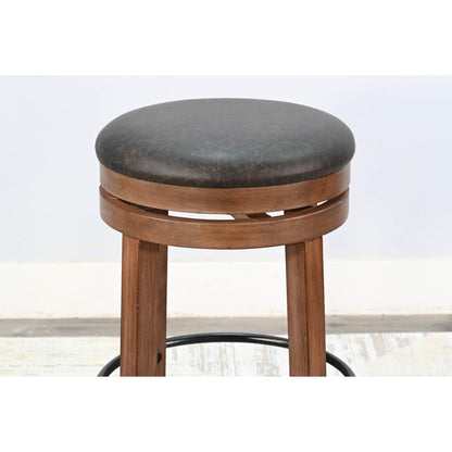 Sunny D Doe Valley Wooden Bar Table with Swivel Barstool