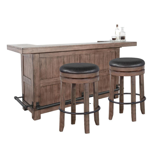 Doe Valley Wooden Bar Table with Swivel Barstool