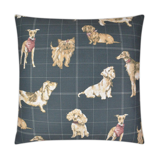 Dog Daze Pillow - Midnight-Throw Pillows-D.V. KAP-LOOMLAN