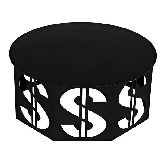 Dollar Coffee Table, Black Steel-Coffee Tables-Noir-Sideboards and Things