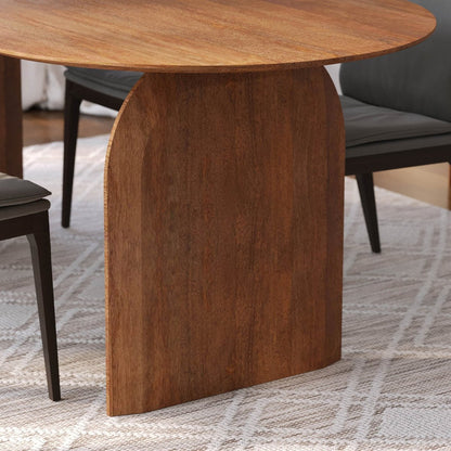 LH Home Domingo Wooden Oval Dining Table