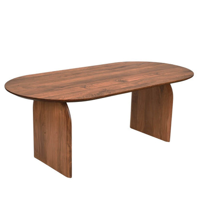 LH Home Domingo Wooden Oval Dining Table