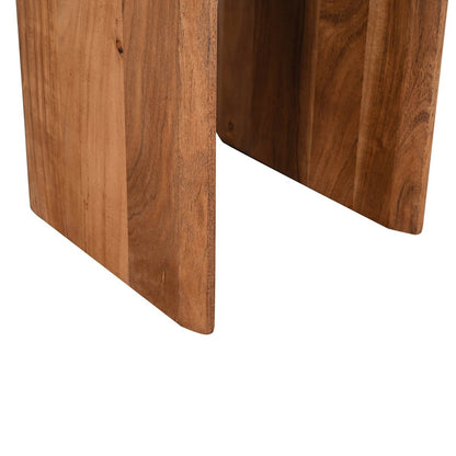 LH Home Domingo Wooden Oval Side Table