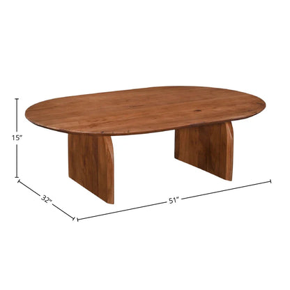 Domingo Midcentury Designed Oval Coffee Table