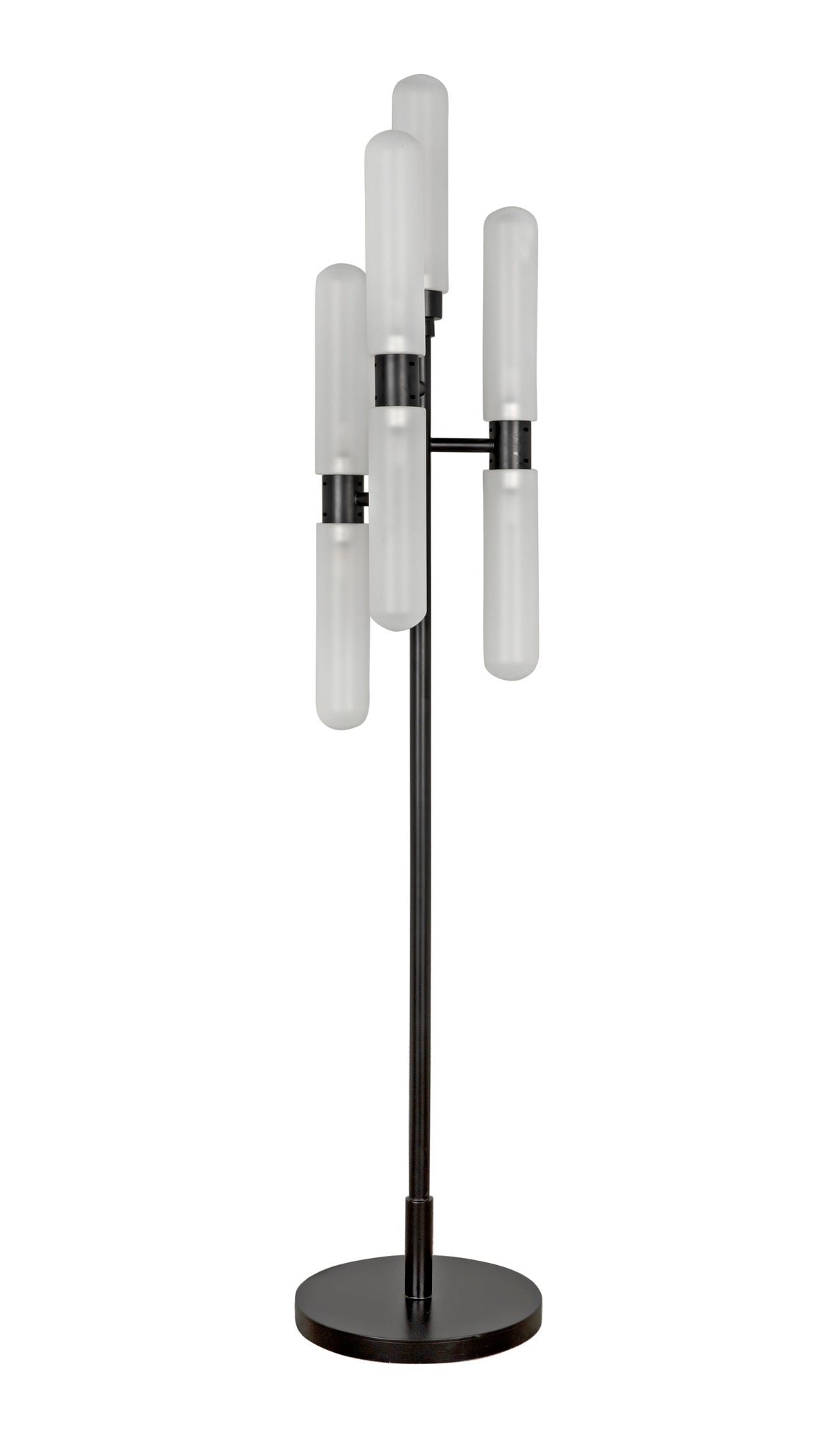 Dominique Floor Lamp, Black Metal-Floor Lamps-Noir-Sideboards and Things