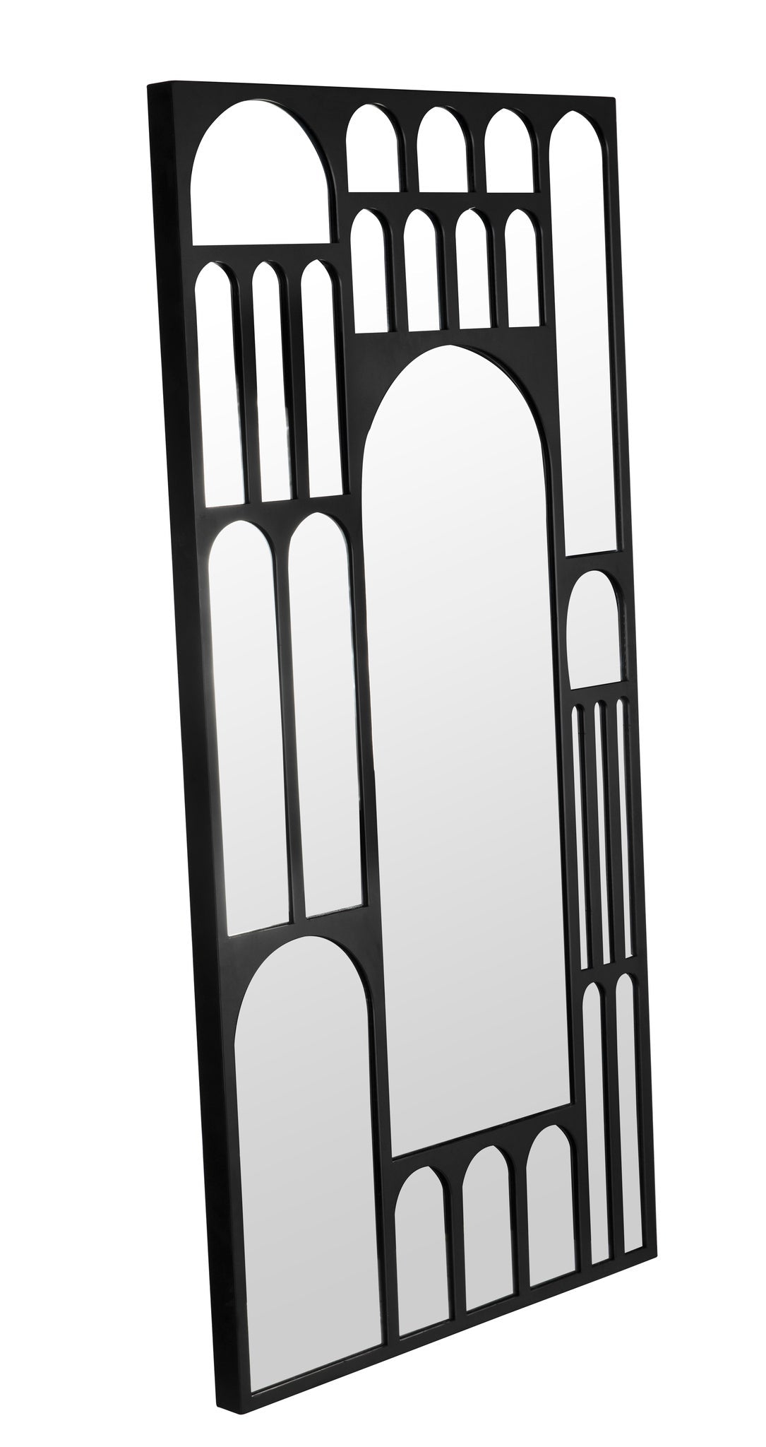 Doorway Mirror, Black Steel-Wall Mirrors-Noir-Sideboards and Things