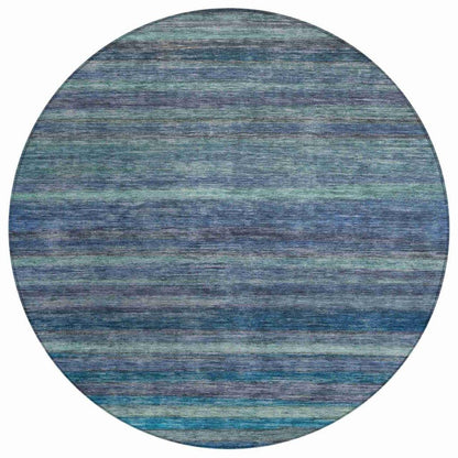 LOOMLAN Rugs Doravine Blue Washable Indoor-Outdoor Rug