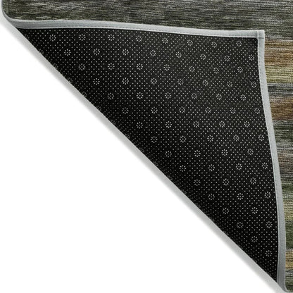 LOOMLAN Rugs Doravine Brown Washable Indoor-Outdoor Rug