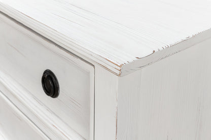 Dorris Bungalow Chest of Three Drawers White-Chests-Sarreid-LOOMLAN