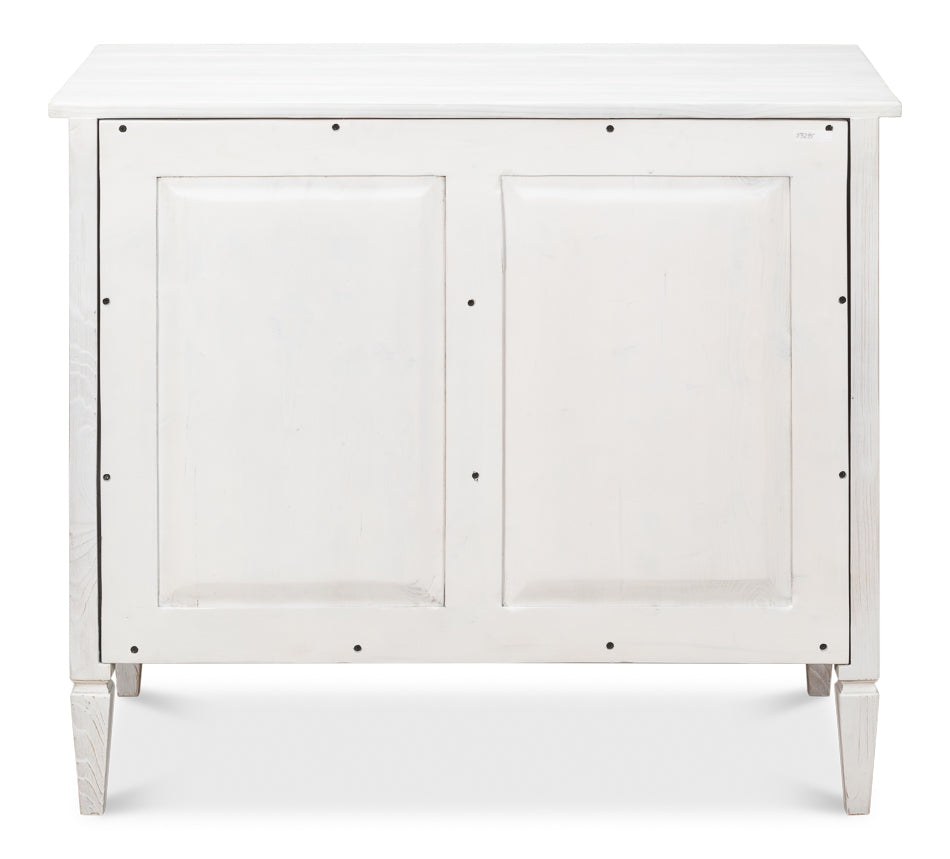 Dorris Bungalow Chest of Three Drawers White-Chests-Sarreid-LOOMLAN