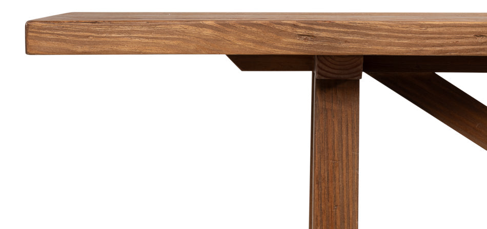 Sarreid Double X Base Wooden Console Table