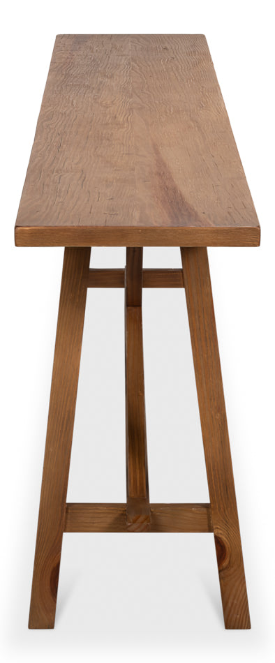 Sarreid Double X Base Wooden Console Table