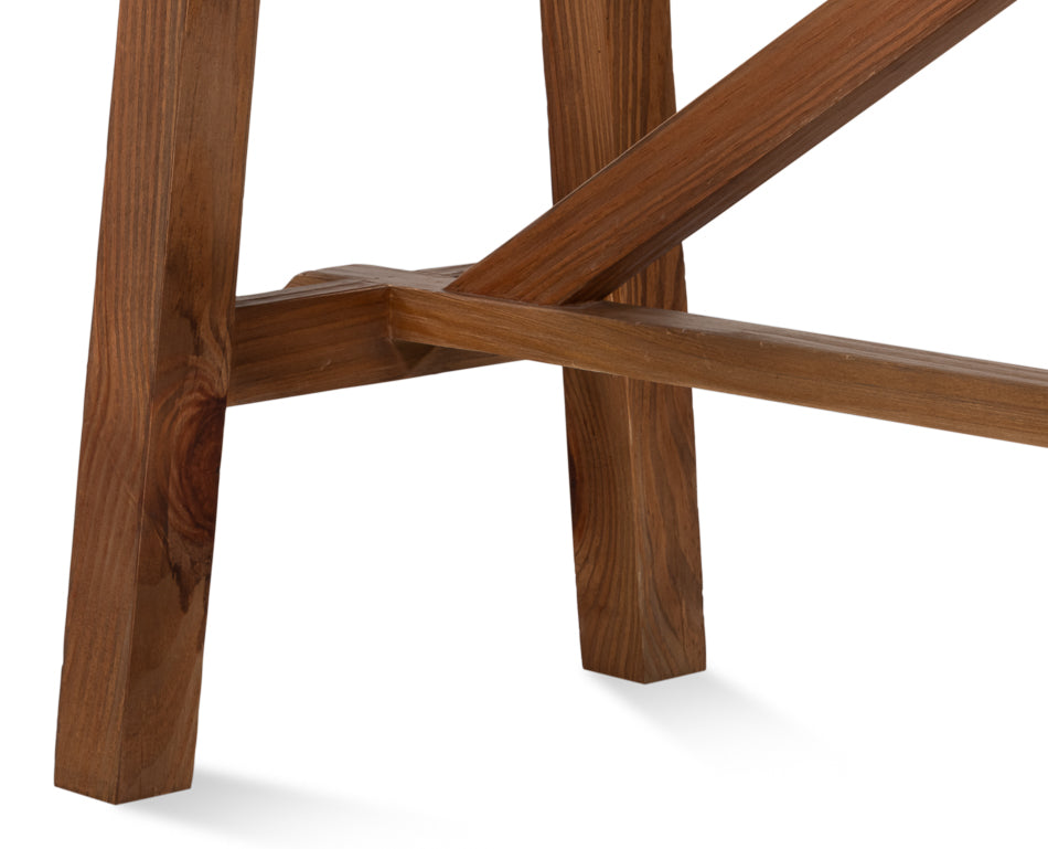 Sarreid Double X Base Wooden Console Table