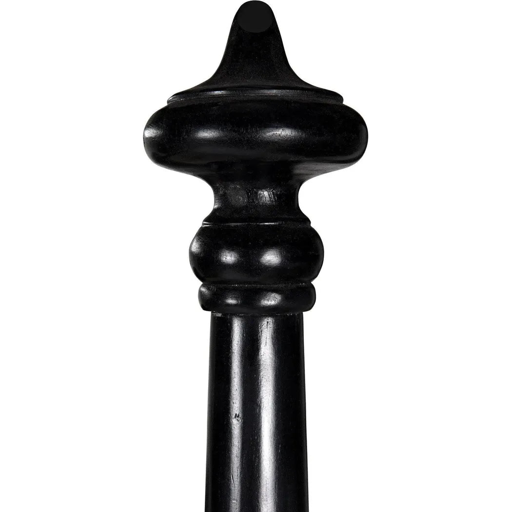 Douglas Four Poster Wood Black Bed Frame