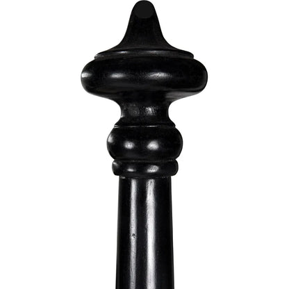 Douglas Four Poster Wood Black Bed Frame