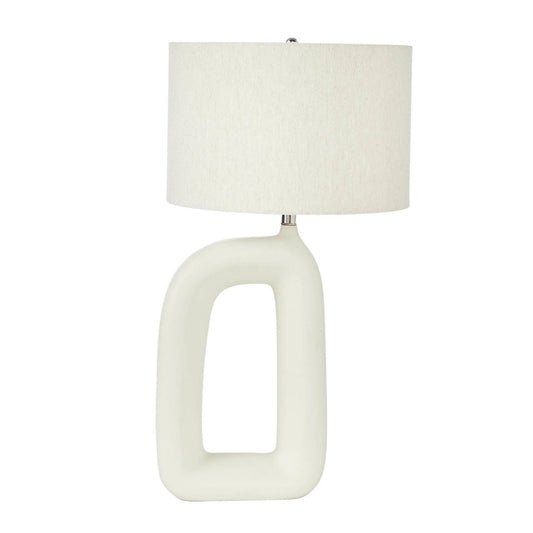 Dove White Ceramic Table Lamp