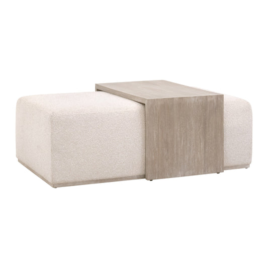 Dovetail Upholstered Rectangular Coffee Table