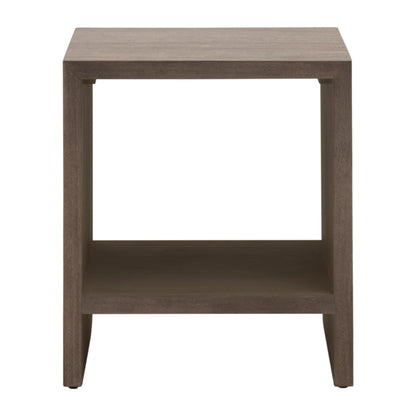 Dovetail Wooden Waterfall Designed Rectangular End Table