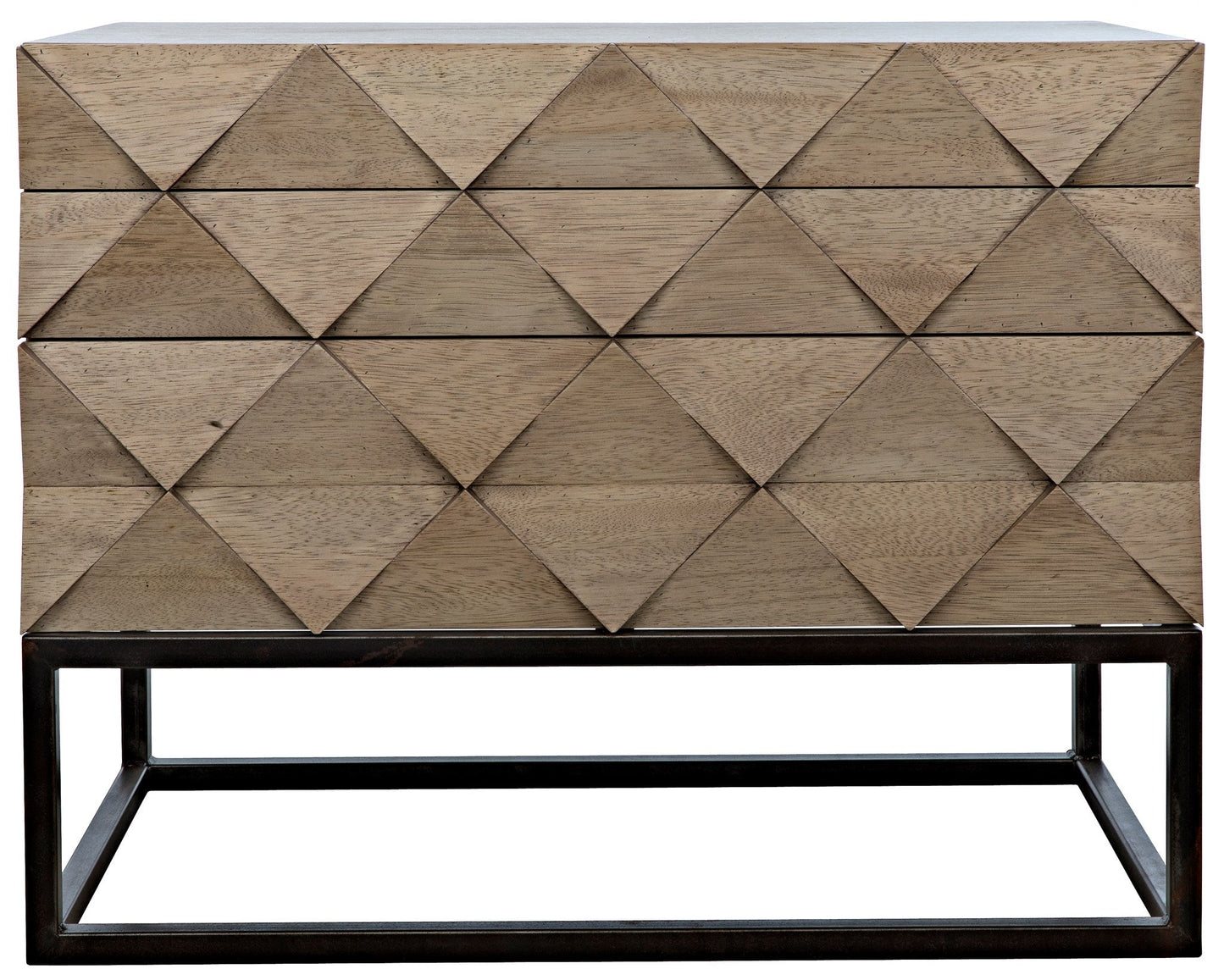 Draco Steel Stand Wood Sideboard-Sideboards-Noir-Sideboards and Things