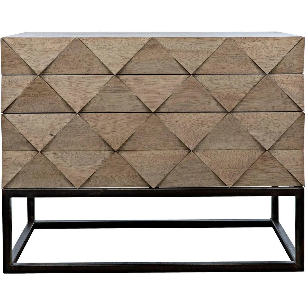 Draco Steel Stand Wood Sideboard