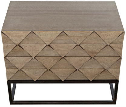 Draco Steel Stand Wood Sideboard-Sideboards-Noir-Sideboards and Things