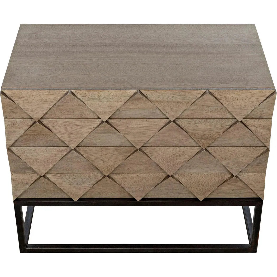 Draco Steel Stand Wood Sideboard