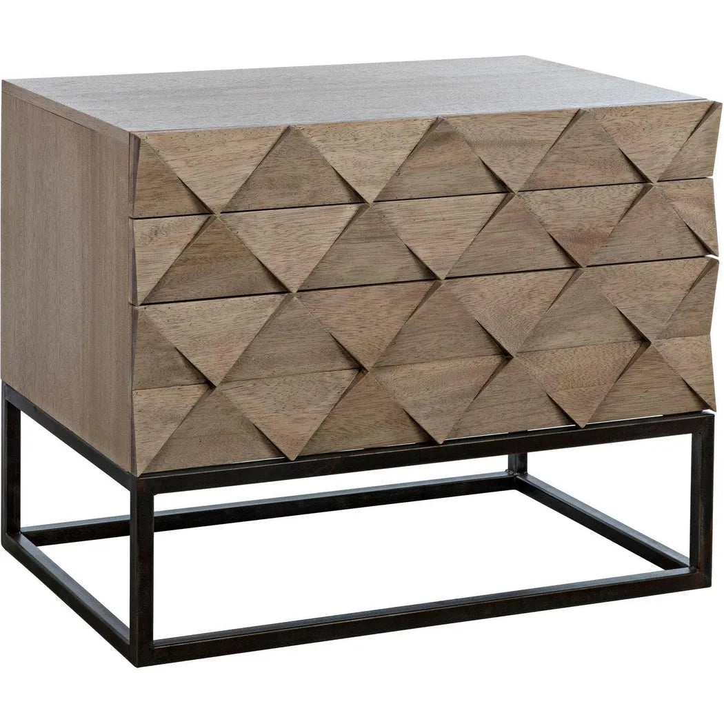 Draco Steel Stand Wood Sideboard